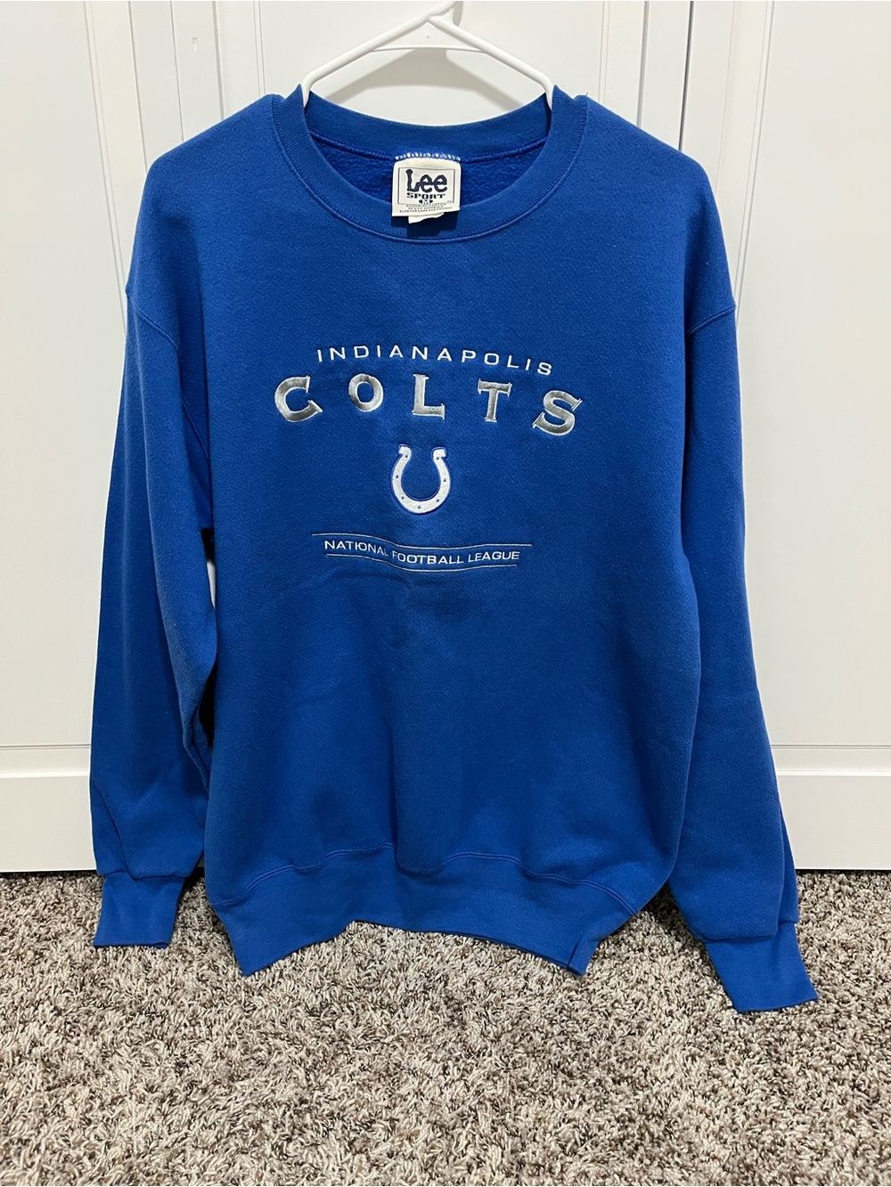 Lee Royal Blue Indianapolis Colts Crewneck Sweatshirt